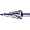 EXACT Aluminium Step Drill Bit with Spiral Flute, Deburring Zone, Bright Finish, Suitable for Steel and Non-Ferrous 07002