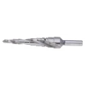 EXACT Aluminium Step Drill Bit with Spiral Flute for Sheet Metal Pipe Profile Drilling 07001