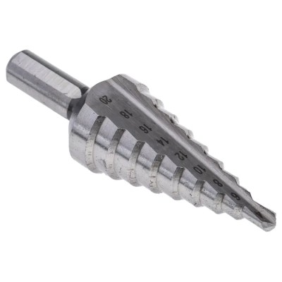 EXACT High Speed Steel Drill Bit Set 4-20 mm Diameter, Triangular Shank, 98 mm Length, 3 Pieces 05328