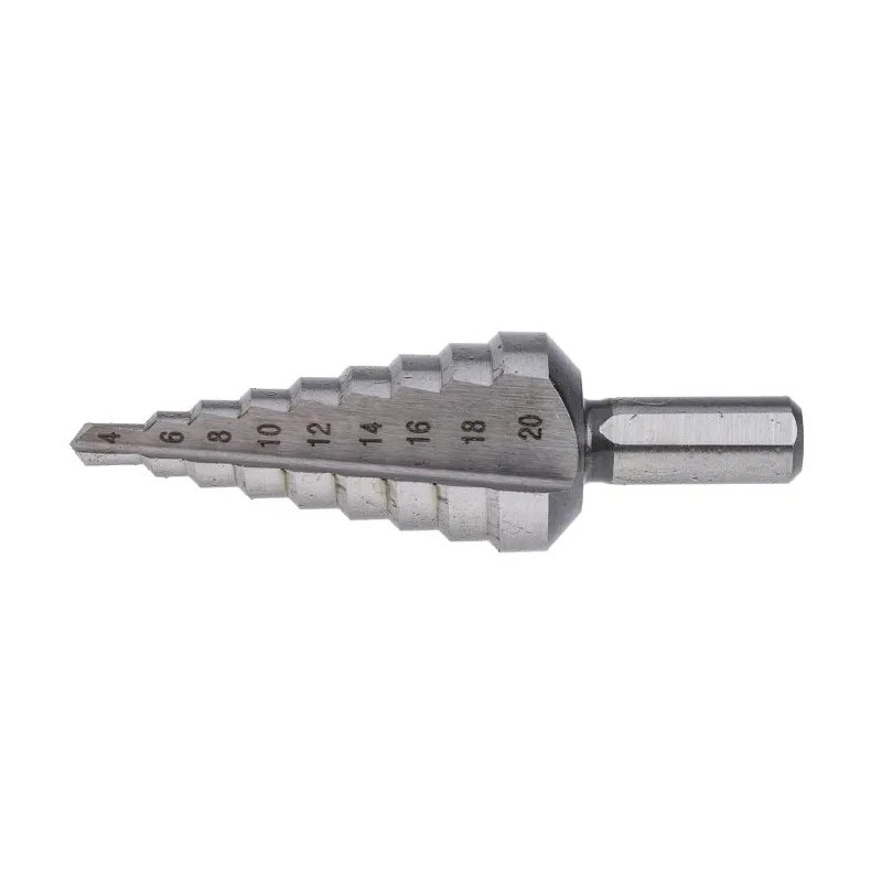 EXACT High Speed Steel Drill Bit Set 4-20 mm Diameter, Triangular Shank, 98 mm Length, 3 Pieces 05328