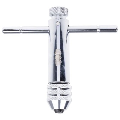 EXACT Short Ratchet Tap Wrench Steel Adjustable M3 to M12 Thread Size M5 to M12 Plated Finish 05042