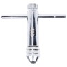 EXACT Short Ratchet Tap Wrench Steel Adjustable M3 to M12 Thread Size M5 to M12 Plated Finish 05042