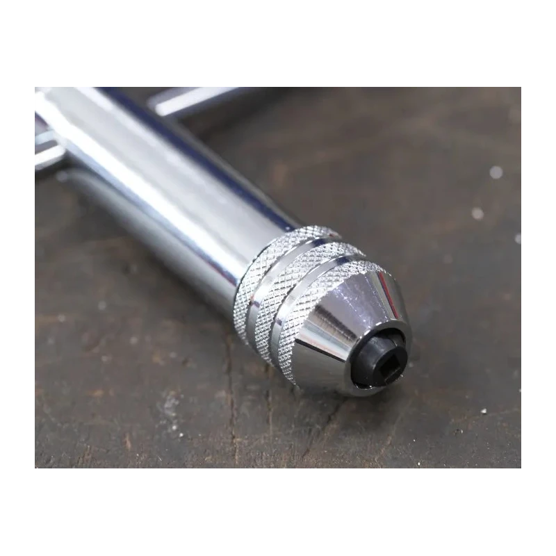 EXACT Short Ratchet Tap Wrench Steel Adjustable M3 to M12 Thread Size M5 to M12 Plated Finish 05042