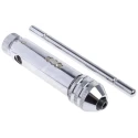 EXACT Short Ratchet Tap Wrench Steel Adjustable M3 to M12 Thread Size M5 to M12 Plated Finish 05042
