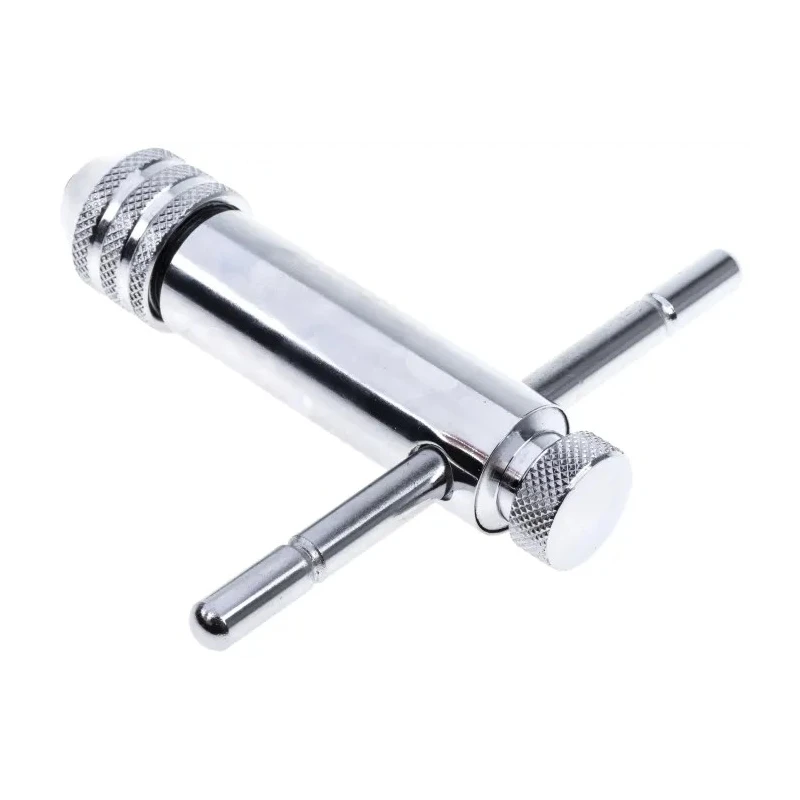 EXACT Short Ratchet Tap Wrench Steel Adjustable M3 to M12 Thread Size M5 to M12 Plated Finish 05042