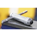 EXACT Short Ratchet Tap Wrench Steel Adjustable M3 to M12 Thread Size M5 to M12 Plated Finish 05042