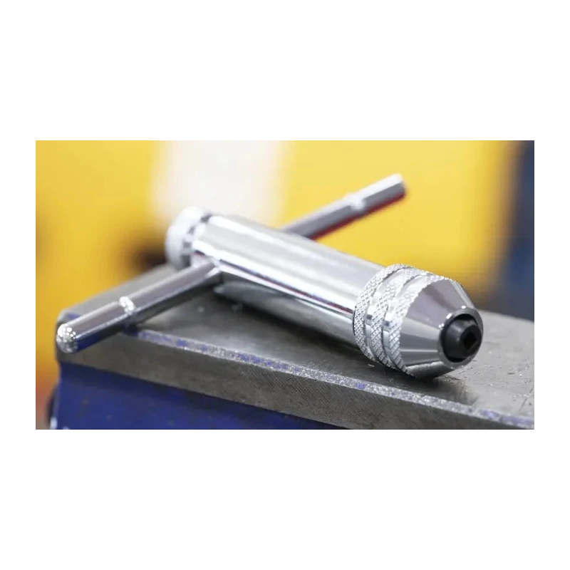EXACT Short Ratchet Tap Wrench Steel Adjustable M3 to M12 Thread Size M5 to M12 Plated Finish 05042