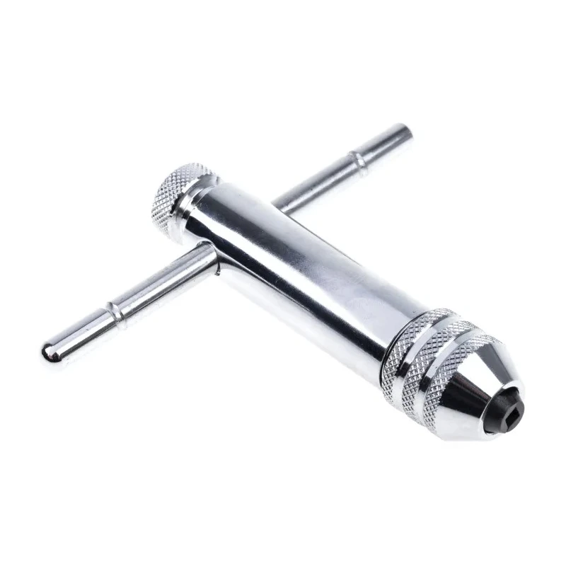 EXACT Short Ratchet Tap Wrench Steel Adjustable M3 to M12 Thread Size M5 to M12 Plated Finish 05042