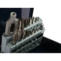 EVENTUS Machine Tap Set, M12 Thread, Metric Standard, Short Machine, HSS Material, DIN 352, 16 Pieces 20331