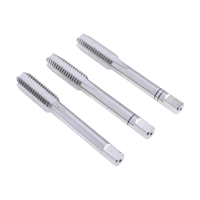 EVENTUS Tap Set M10 Thread Hand Tap HSS Material 3 Pieces 70mm Length 24mm Shank Length 7mm Shank Diameter 10024