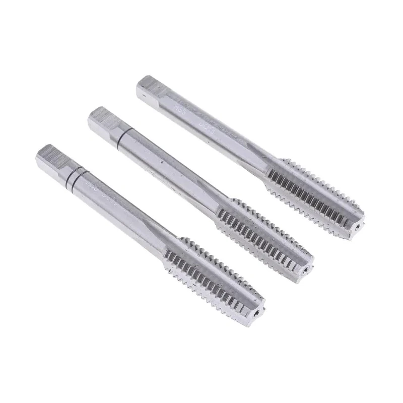 EVENTUS Tap Set M10 Thread Hand Tap HSS Material 3 Pieces 70mm Length 24mm Shank Length 7mm Shank Diameter 10024