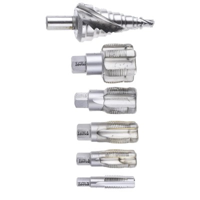EXACT Tap & Drill Set M12 x M32 Thread ISO-fine Standard, 6 Pieces, HSS Material, Titanium Aluminium Nitride Finish 05979