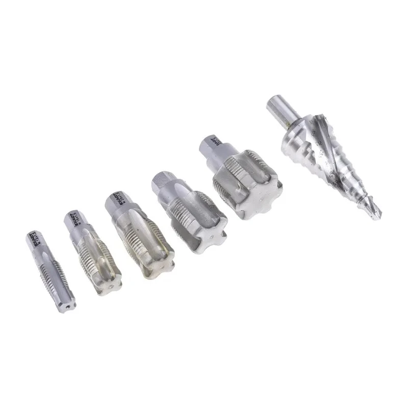 EXACT Tap & Drill Set M12 x M32 Thread ISO-fine Standard, 6 Pieces, HSS Material, Titanium Aluminium Nitride Finish 05979