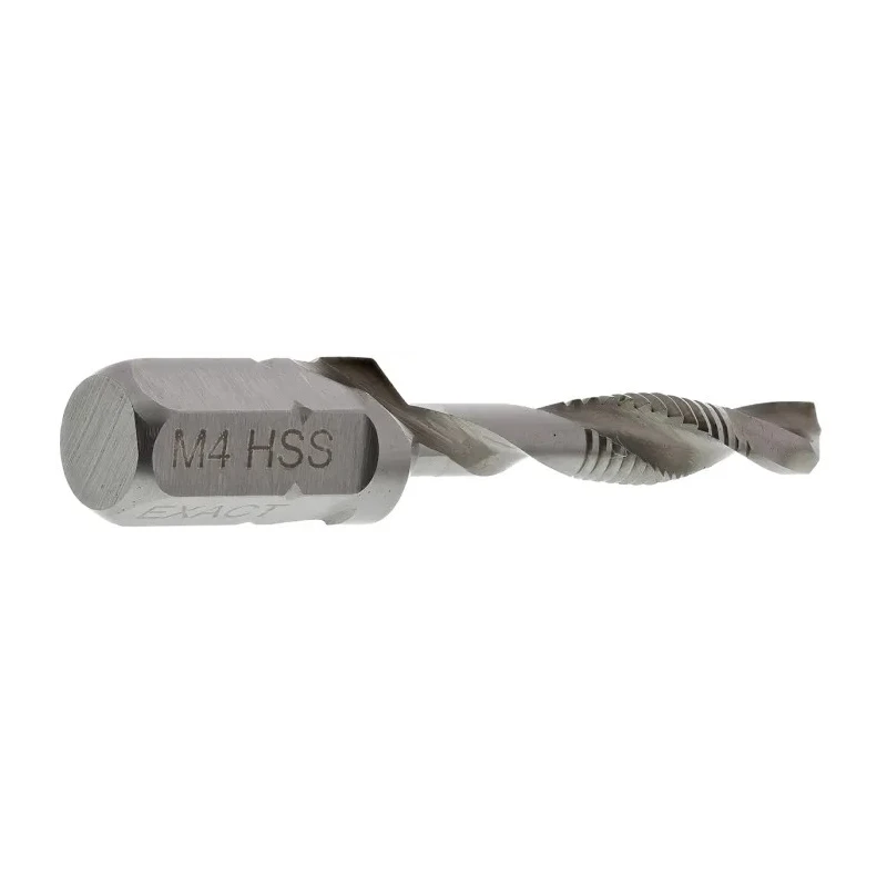 EXACT Threading Tap Metric Standard M4 Thread, HSS, 39mm Overall Length, DIN 3126 05902