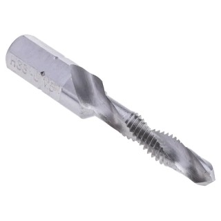 EXACT Threading Tap, M5 Thread, Metric Standard, HSS Material, DIN 3126, Right Hand, 41mm Length 05903