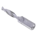 EXACT Threading Tap, M5 Thread, Metric Standard, HSS Material, DIN 3126, Right Hand, 41mm Length 05903