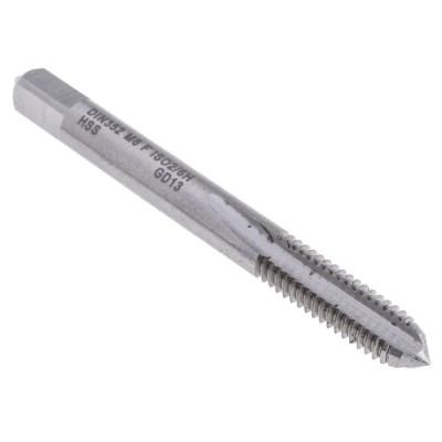 EVENTUS Threading Tap Set M6 Thread Metric Standard Hand Tap High Speed Steel Blue Steam Tempered Finish 10015