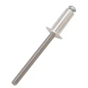 RS PRO Aluminium Blind Rivet 4 mm, Dome Head, Plain Finish, Steel Mandrel 206-5340