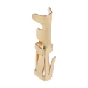 TE Connectivity AMPMODU MOD I Series Female Crimp Terminal, 22 AWG Min Crimp, 18 AWG Max, Gold Plated, Phosphor 181299-2