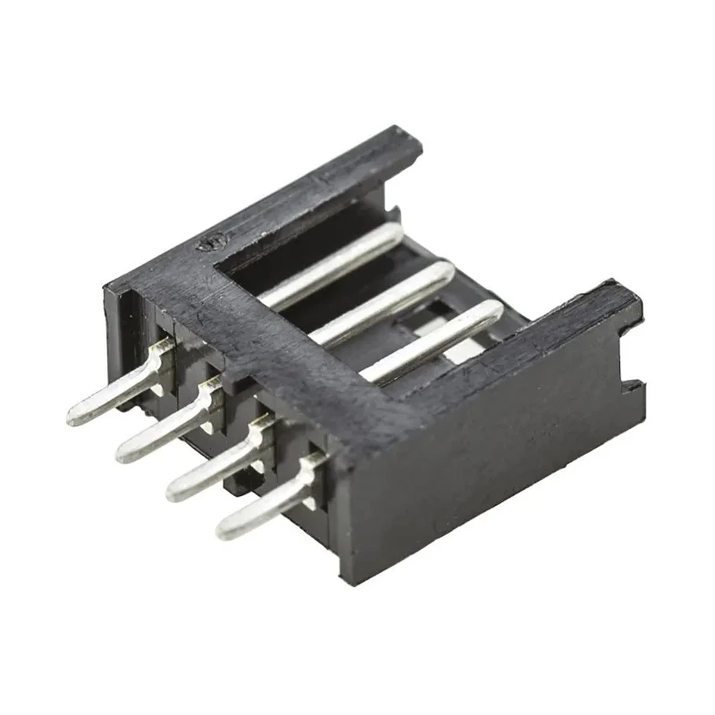 TE Connectivity AMPMODU MOD II Series Straight Through Hole Shrouded PCB Header 4 Contacts 2.54mm Pitch 280371-1