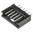 TE Connectivity AMPMODU MOD II Series Straight Through Hole Shrouded PCB Header 6 Contacts 2.54 mm Pitch 1 Row 280372-1