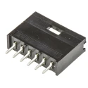 TE Connectivity AMPMODU MOD II Series Straight Through Hole Shrouded PCB Header 6 Contacts 2.54 mm Pitch 1 Row 280372-1