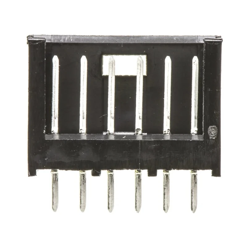 TE Connectivity AMPMODU MOD II Series Straight Through Hole Shrouded PCB Header 6 Contacts 2.54 mm Pitch 1 Row 280372-1