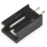 TE Connectivity AMPMODU Mod II Series Straight Through Hole Shrouded PCB Header, 2 Contacts, 2.54 mm Pitch, 1 Row 280370-1