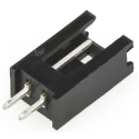 TE Connectivity AMPMODU Mod II Series Straight Through Hole Shrouded PCB Header, 2 Contacts, 2.54 mm Pitch, 1 Row 280370-1