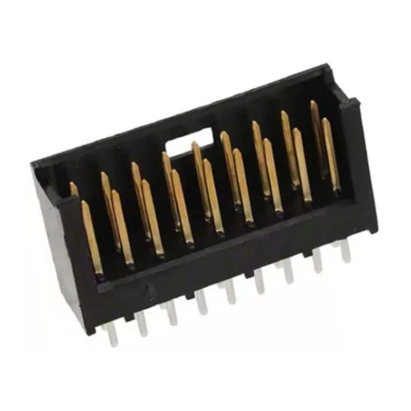 TE Connectivity AMPMODU MOD II Series Straight Through Hole Shrouded PCB Header, 18 Contacts, 2.54 mm Pitch, 2 Row 280509-2