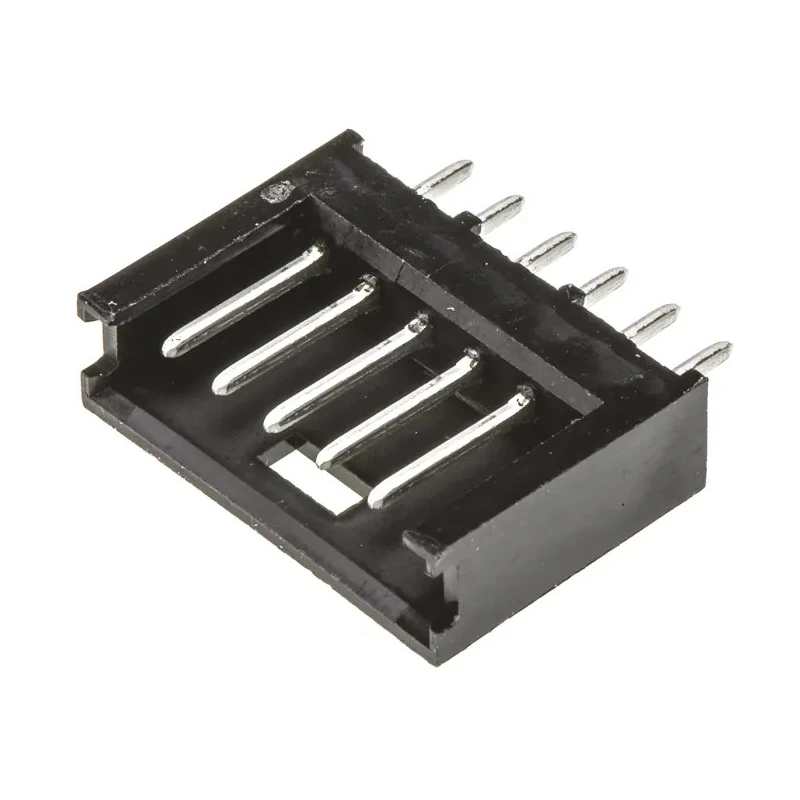 TE Connectivity AMPMODU MOD II Series Straight Through Hole Shrouded PCB Header 6 Contacts 2.54 mm Pitch 1 Row 280372-1