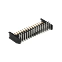 TE Connectivity AMPMODU MOD II Series Right Angle Through Hole Shrouded PCB Header 30 Contacts 2.54 mm Pitch 280392-2