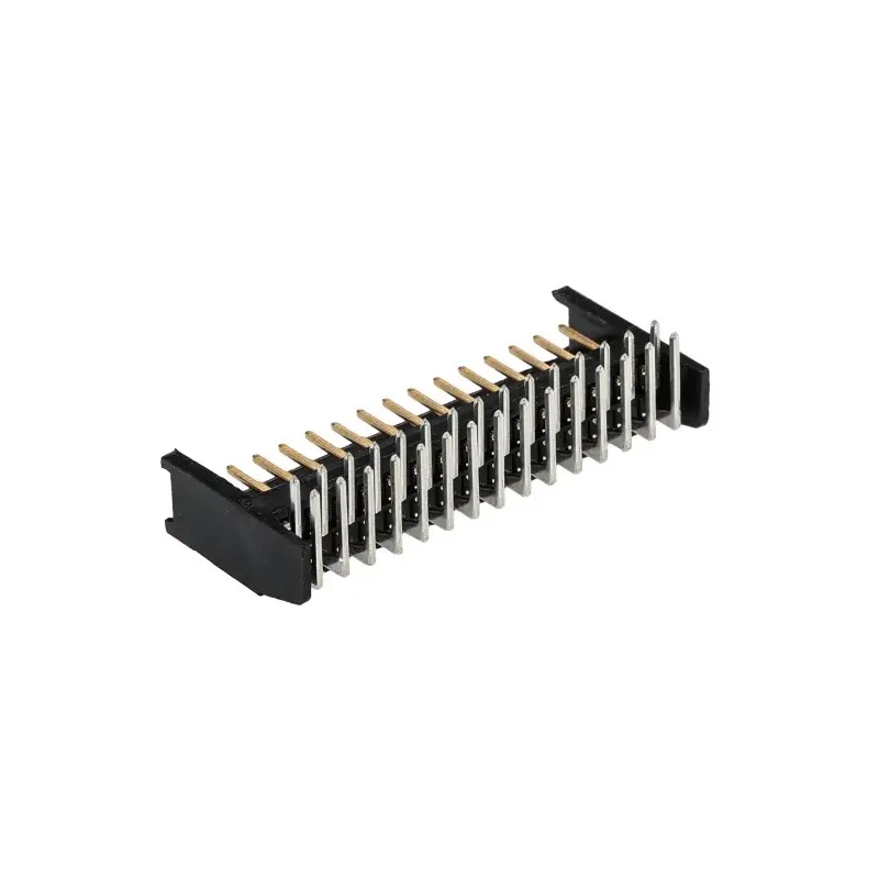 TE Connectivity AMPMODU MOD II Series Right Angle Through Hole Shrouded PCB Header 30 Contacts 2.54 mm Pitch 280392-2