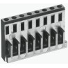 TE Connectivity AMPMODU MOD IV Female Connector Housing 2.54 mm Pitch 8 Way 2 Row Straight 926476-4