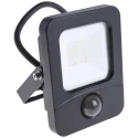PowerLED 10W Flex-PIR PIR Included Floodlight 2835 LED 1000 lm IP65 Black Flex-PIR-10-5K