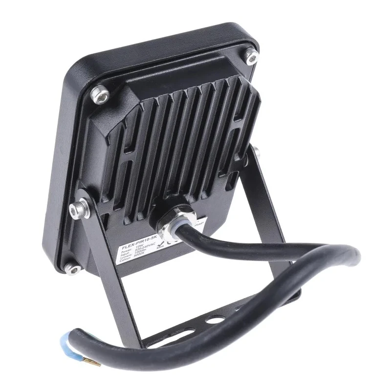 PowerLED 10W Flex-PIR PIR Included Floodlight 2835 LED 1000 lm IP65 Black Flex-PIR-10-5K