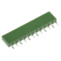 TE Connectivity AMPMODU HV100 Series Straight Through Hole PCB Socket 12-Contact 1 Row 2.54 mm Pitch Solder HV100