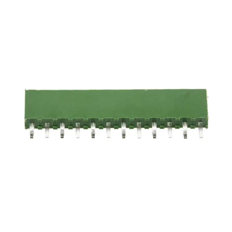 TE Connectivity AMPMODU Series Straight Through Hole PCB Socket, 12-Contact, 1 Row, 2.54 mm Pitch, Solder Termination HV100