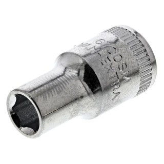 Bahco 1/4 in Drive 5.5 mm 6 Point Square Socket 24.7 mm Overall Length 6700SM-5.5