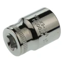 Bahco 1/4 in Drive 13 mm 6 Point Square Socket, Polished Alloy Steel, 24.7mm Overall Length 6700SM-13