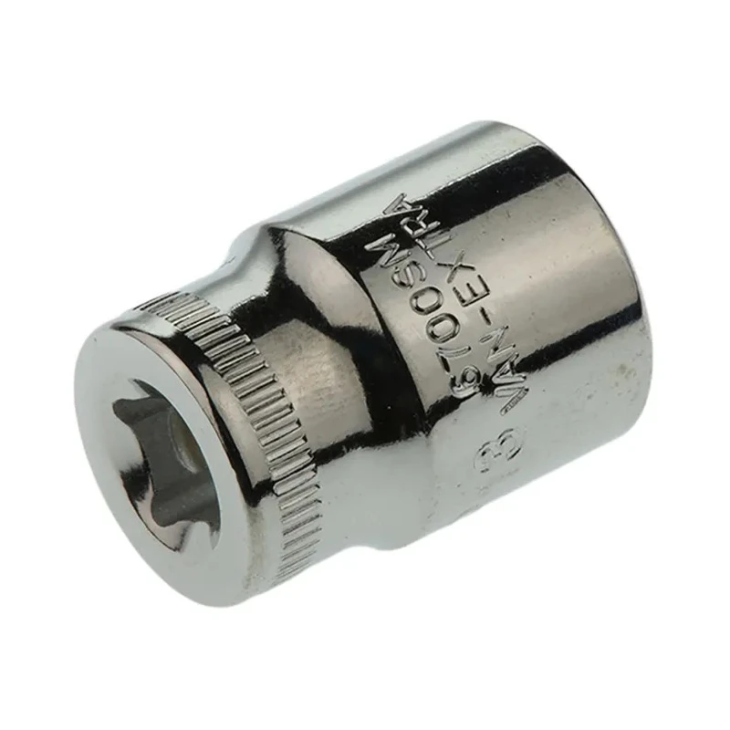 Bahco 1/4 in Drive 13 mm 6 Point Square Socket, Polished Alloy Steel, 24.7mm Overall Length 6700SM-13