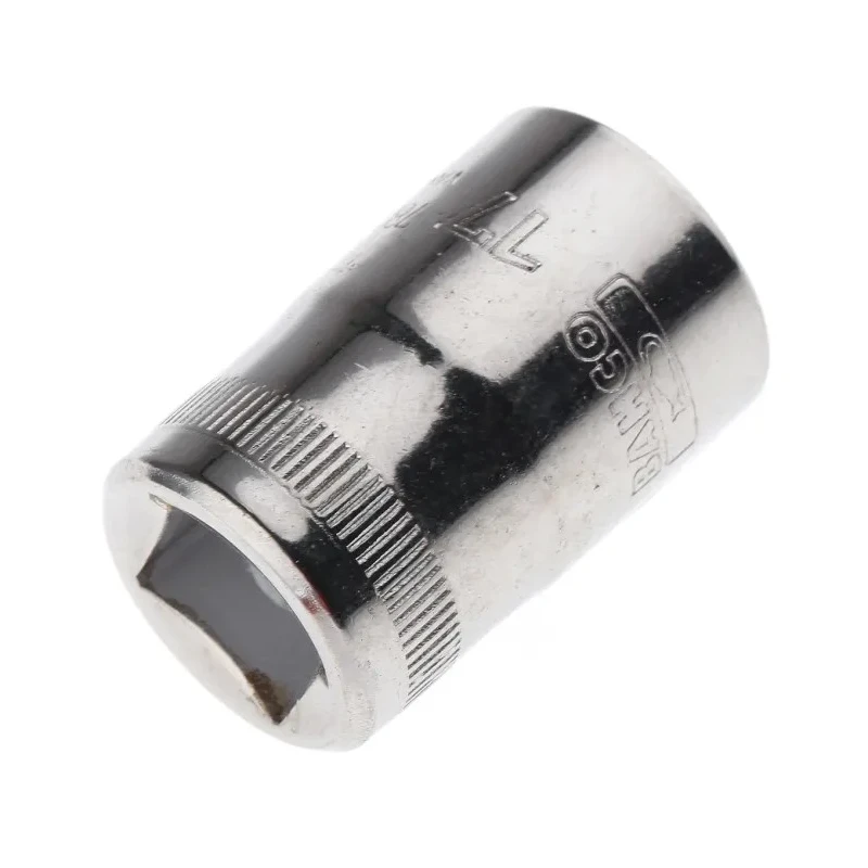 Bahco 1/2 in Drive 17 mm 12 Point Square Socket, Polished Alloy Steel, 38mm Overall Length 7800DM-17