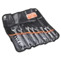 Bahco 8-Piece Ring Spanner Set, Sizes 7/16 To 7/8 in, Vanadium Steel, Nickel Chrome Plated 111Z/8T