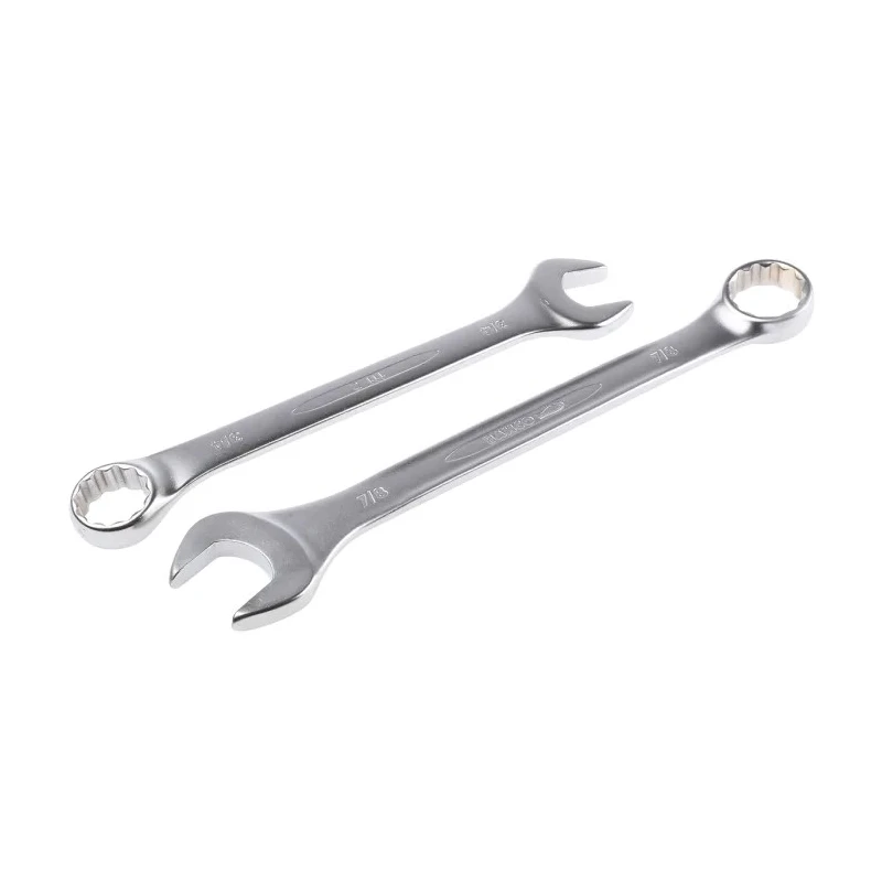 Bahco 8-Piece Ring Spanner Set, Sizes 7/16 To 7/8 in, Vanadium Steel, Nickel Chrome Plated 111Z/8T