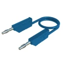 Hirschmann Test & Measurement Connector Test Lead 16A, 60V dc, Blue, 1 m Lead Length 934092102