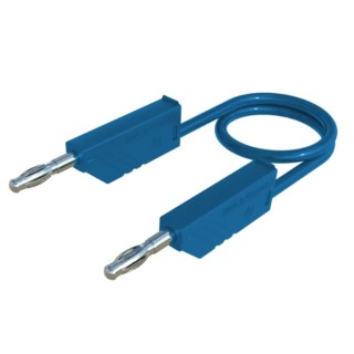 Hirschmann Test & Measurement Connector Test Lead 16A, 60V dc, Blue, 1 m Lead Length 934092102