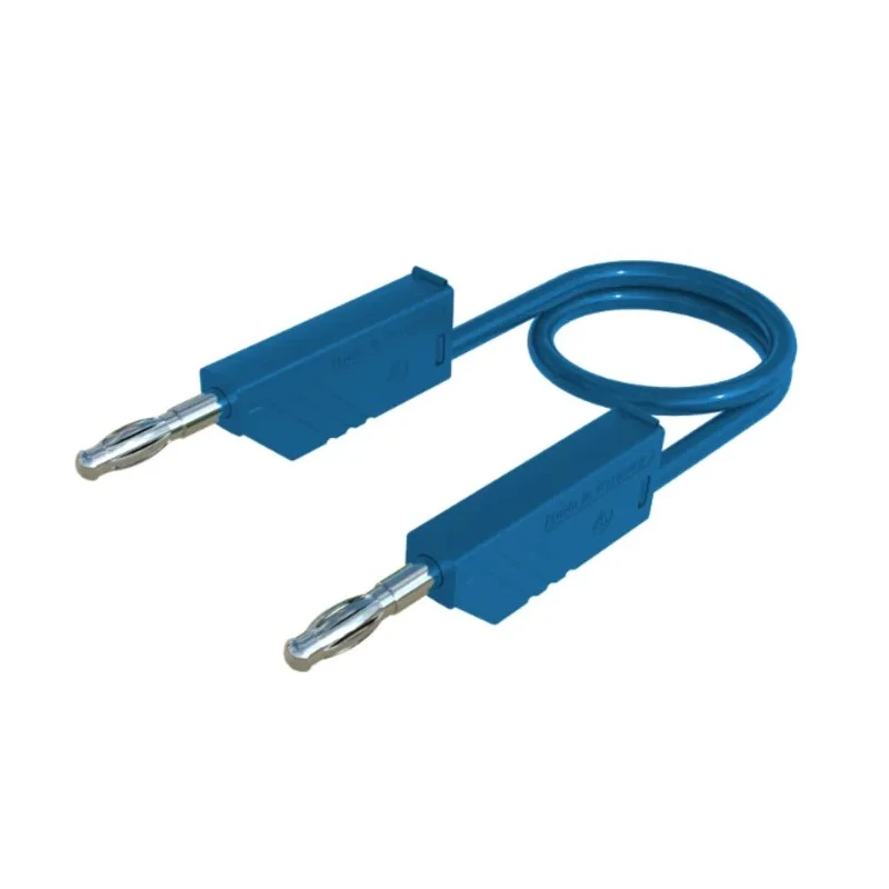 Hirschmann Test & Measurement Connector Test Lead 16A, 60V dc, Blue, 1 m Lead Length 934092102