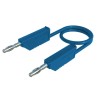 Hirschmann Test & Measurement Connector Test Lead 16A, 60V dc, Blue, 1 m Lead Length 934092102