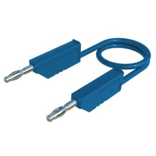 Hirschmann Test & Measurement Connector Test Lead 16A 60V dc Blue 500mm Lead Length 934091102