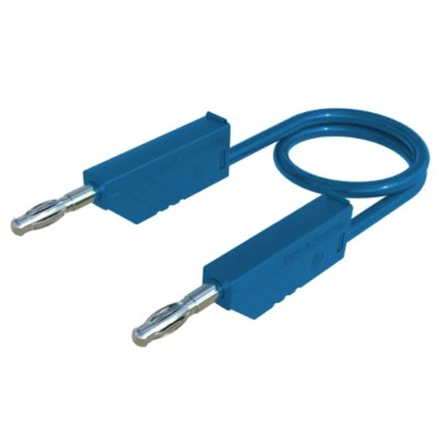Hirschmann Test & Measurement Connector Test Lead 16A 60V dc Blue 500mm Lead Length 934091102